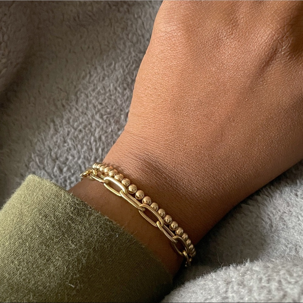 14k bubble bead bracelet